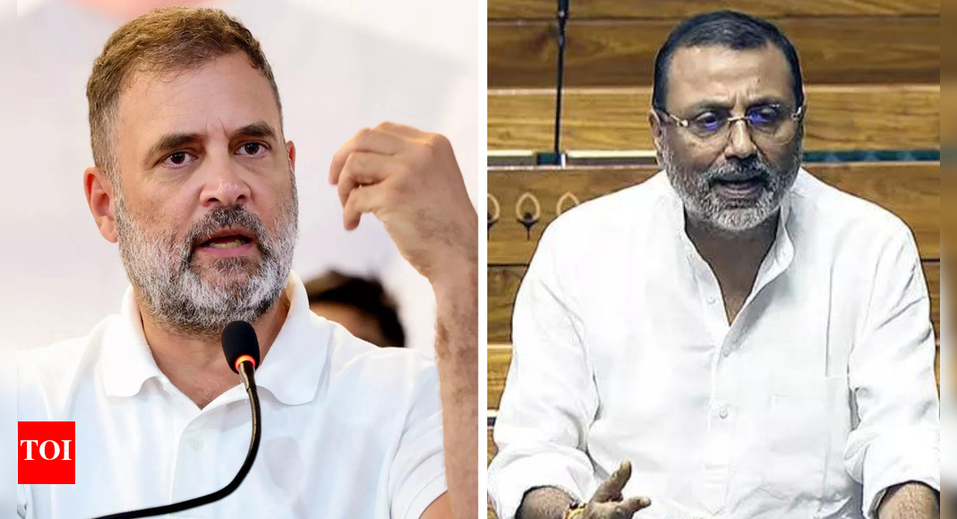 <div>'Confiscate diplomatic passport': Nishikant Dubey hits out at Rahul Gandhi over Colombia speech; calls remarks 'baseless'</div>