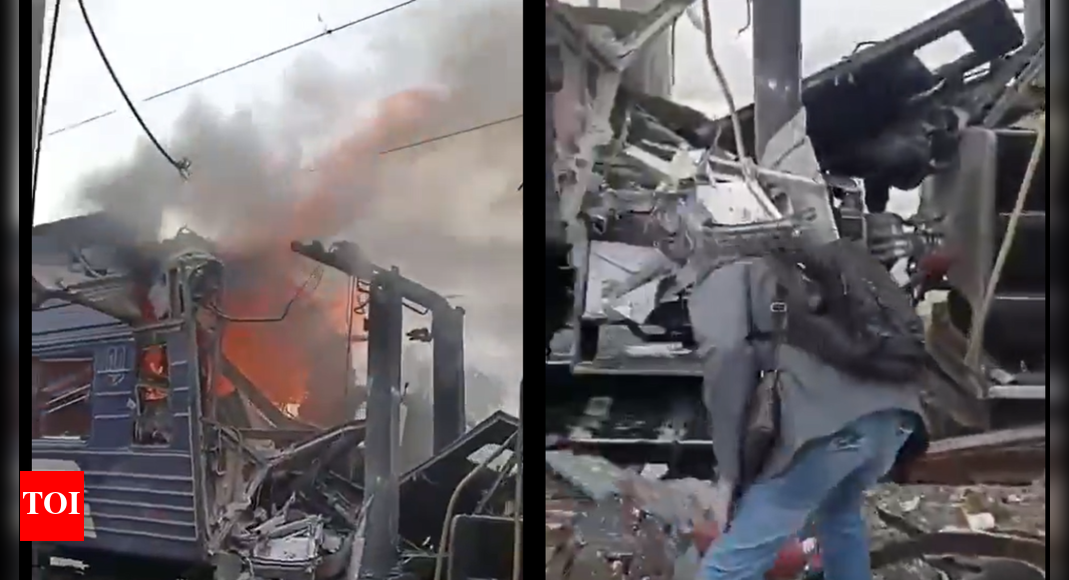 Russia hits Ukrainian passenger train; casualties feared