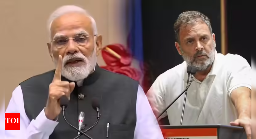 <div>'Stealing Karpoori Thakur’s Jan Nayak title': PM Modi’s veiled jibe at Rahul Gandhi; blames RJD rule for Bihar’s education woes</div>