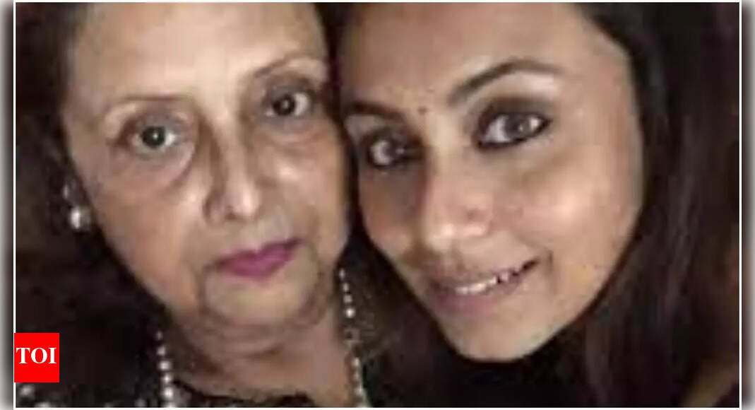 ‘Should have gotten the award for Black’: Rani Mukerji’s mother reflects on her daughter’s National Award win | Hindi Movie News – The Times of India