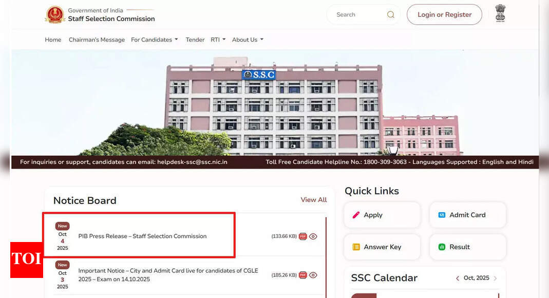 SSC allows candidates to view, store and review question papers with responses and correct answers