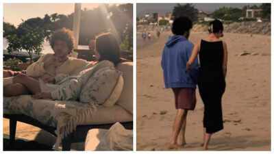 Unseen BTS moments from Selena Gomez and Benny Blanco wedding: Walking on beach to writing vows