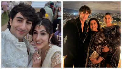 'Ageing like a fine wine': Fans REACT to Amrita Singh's photos as she poses with Sara and Ibrahim Ali Khan at wedding in Spain