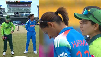 Handshake drama continues! Harmanpreet Kaur ignores Pakistan captain at toss at Women's World Cup