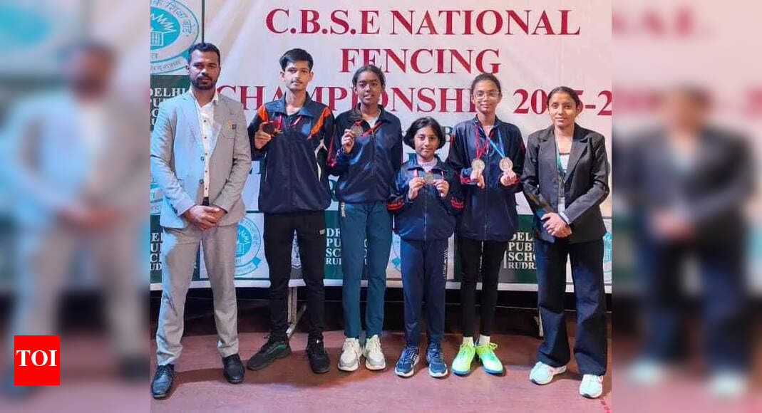 Chhattisgarh shines at CBSE National Fencing Championship 2025 with 1 silver, 5 bronze