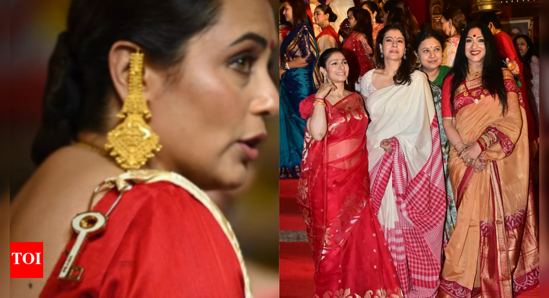 Rani Mukerji’s sindoor khela saree goes iconic with a Prada twist: 5 other actresses who showcased traditional attire