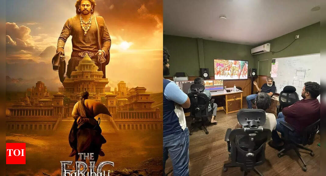 'Baahubali - The Epic': BTS pics show S.S. Rajamouli giving final touches to the movie