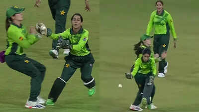 IND vs PAK: Comical Pakistan error leads to dropped catch - watch