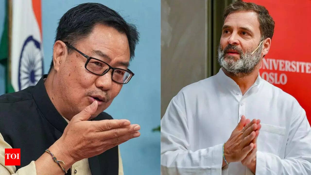 Doesn't befit him': Kiren Rijiju on Rahul Gandhi's 'call' to Gen Z; says  youth support PM Modi | India News - The Times of India