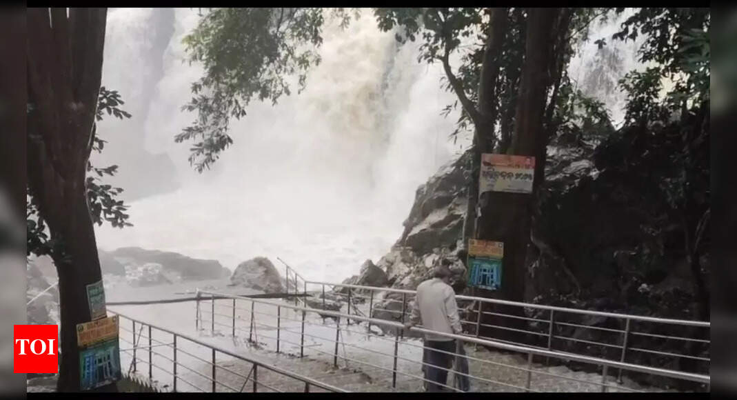 Youth swept away in waterfall