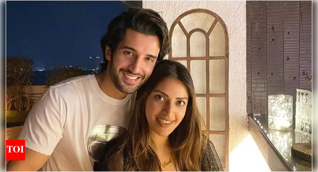 Anushka Ranjan shares poolside romance with her 'happy place' Aditya Seal