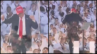 Watch: Trump's 'YMCA' dance moves at US Navy's 250th anniversary event steal the show; crowd goes wild