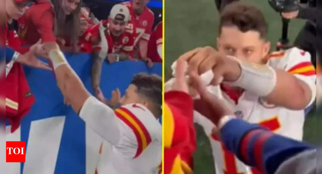 Patrick Mahomes’ stolen headband story takes wholesome turn as Chiefs send emotional gift to young fan ‘Phillies Karen’