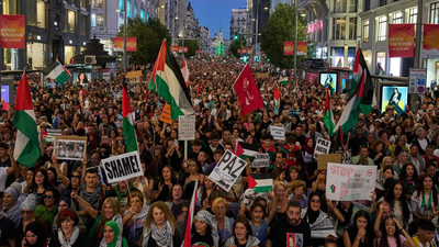 Hundreds of thousands march in Turkiye, Spain, the Netherlands for Gaza