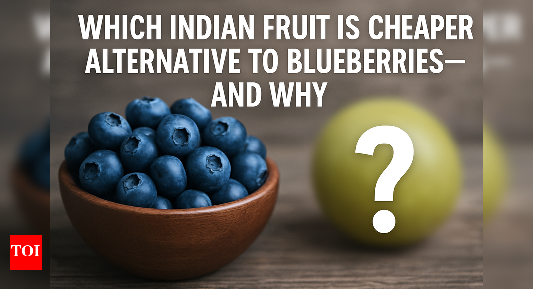 Which Indian fruit is a cheaper alternative to blueberries and why