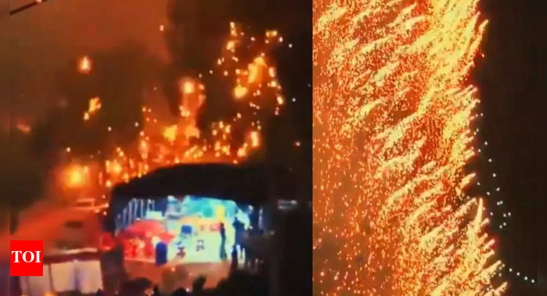 'Blooming flowers' or fiery rain? Drone show malfunction causes carnage in China as celebrations turn chaotic