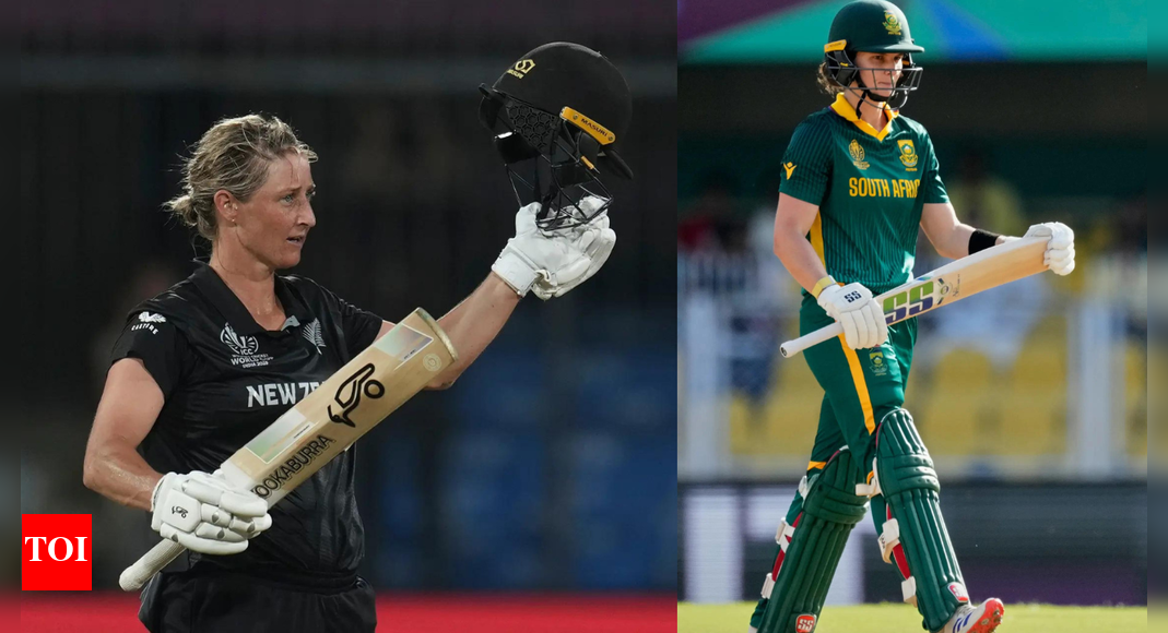 New Zealand Women 5/1 in 2.0 Overs | New Zealand vs South Africa Live Score, Women’s World Cup 2025: Marizanne Kapp strikes first ball to dismiss Suzie Bates  – The Times of India