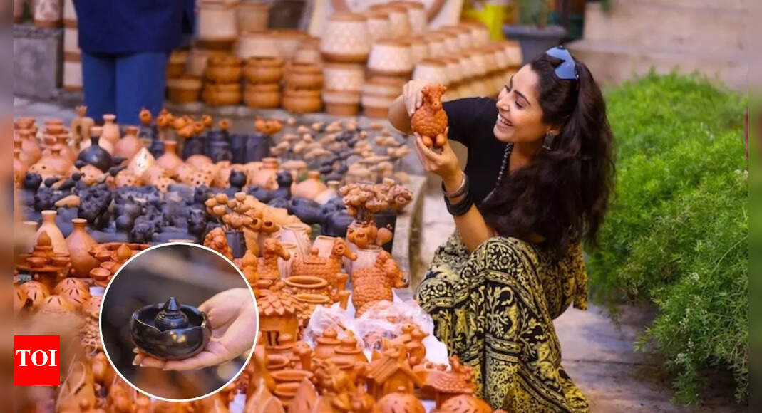 Elevate your Diwali decor with black terracotta