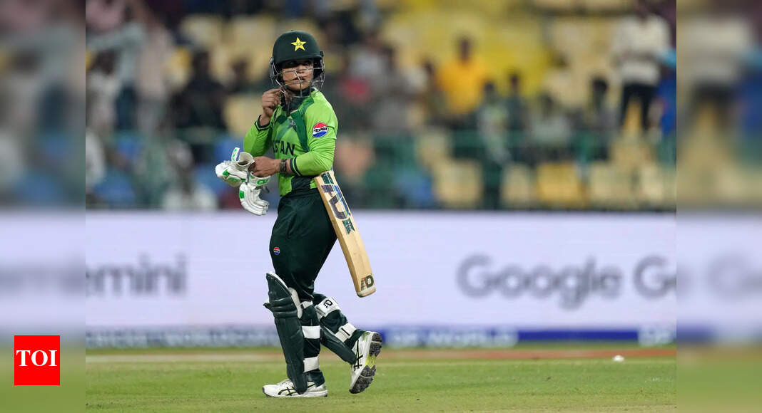 Pakistan batter reprimanded after bat-smashing rant against India
