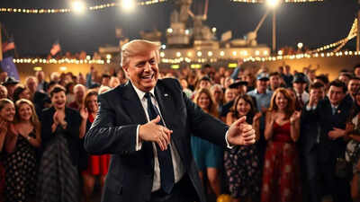 Mira: Los movimientos de baile de Trump en el evento del 250 aniversario de la Marina de los EE. UU. roban el espectáculo; la multitud se vuelve loca
