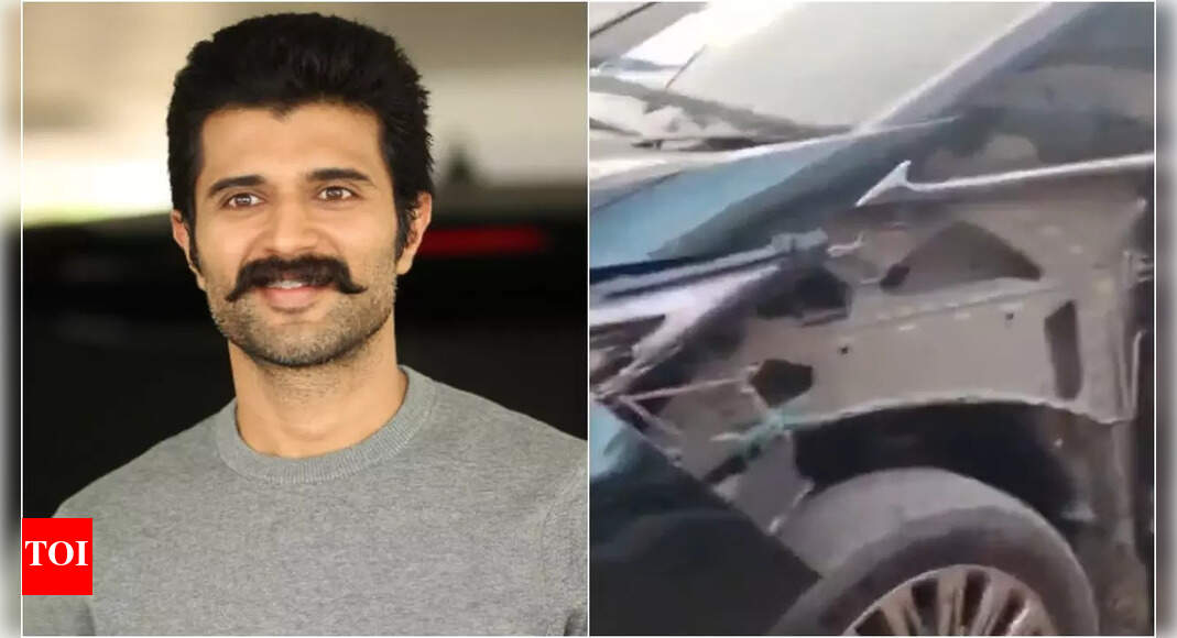Vijay Deverakonda meets with accident: Car collides with another