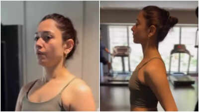 Tamannaah Bhatia hits the gym following a tough 90-minute dance workout - See pics