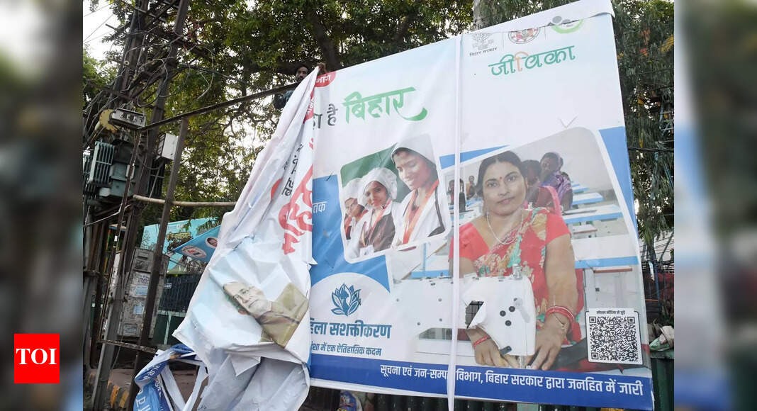 PMC removes political posters and banners with enforcement of model code of conduct