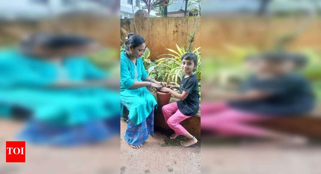 Chikodi educational district sets a record in sapling plantation campaign | Hubballi News - The Times of India