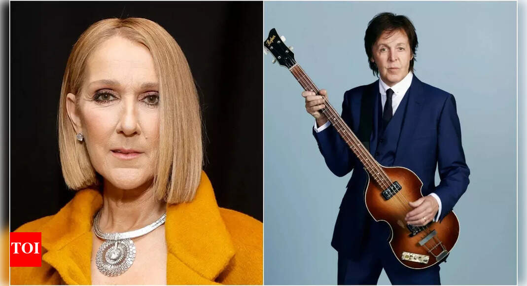Celine Dion makes rare appearance at Paul McCartney's concert
