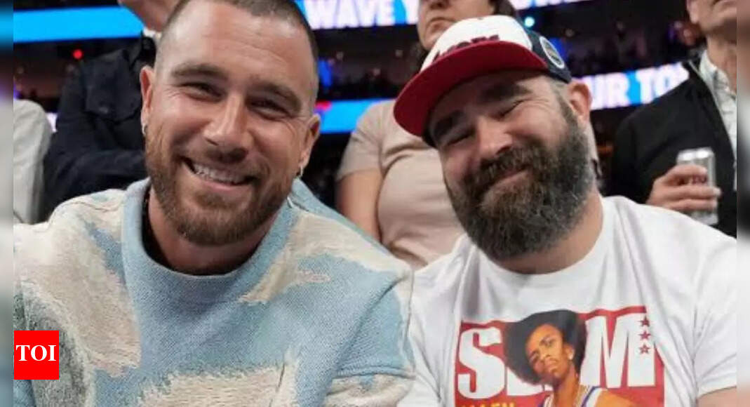 Jason Kelce questions Travis about Taylor Swift wedding plans and his reaction says it all