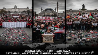 Voces por Gaza: Multitudes se levantan en Europa y Turquía para exigir el fin del sufrimiento palestino