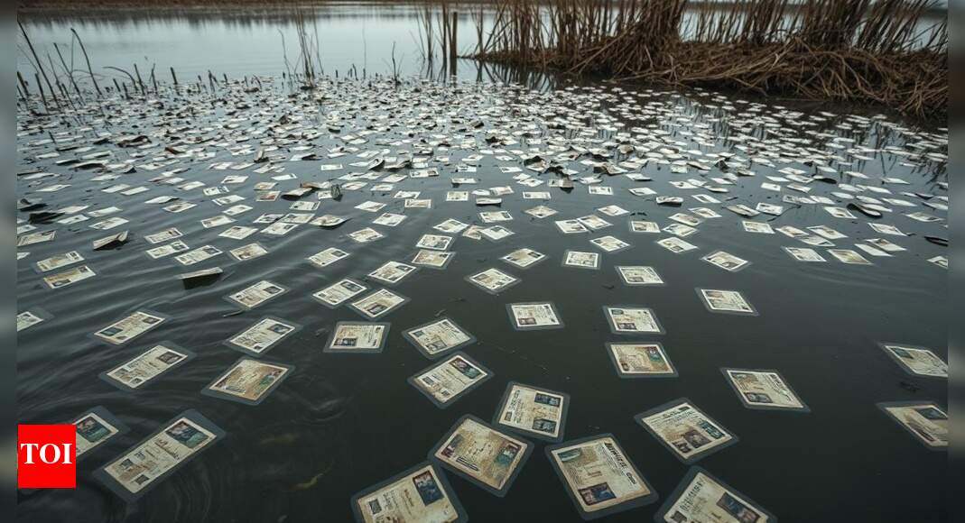 Madhya Pradesh: 100s of voter IDs found in pond; probe ordered