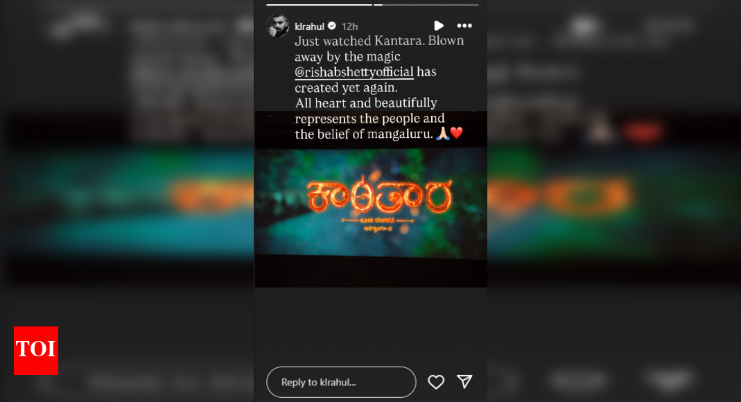 'Kantara: Chapter 1': KL Rahul is 'blown away' by Rishab Shetty starrer; says it represents people and the belief of Mangaluru