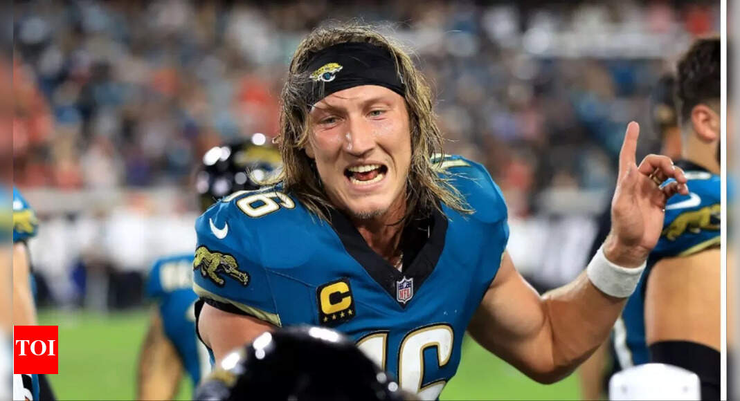 NFL shared Jaguars QB Trevor Lawrence's stumbling touchdown and ESPN captured an awkward moment on camera