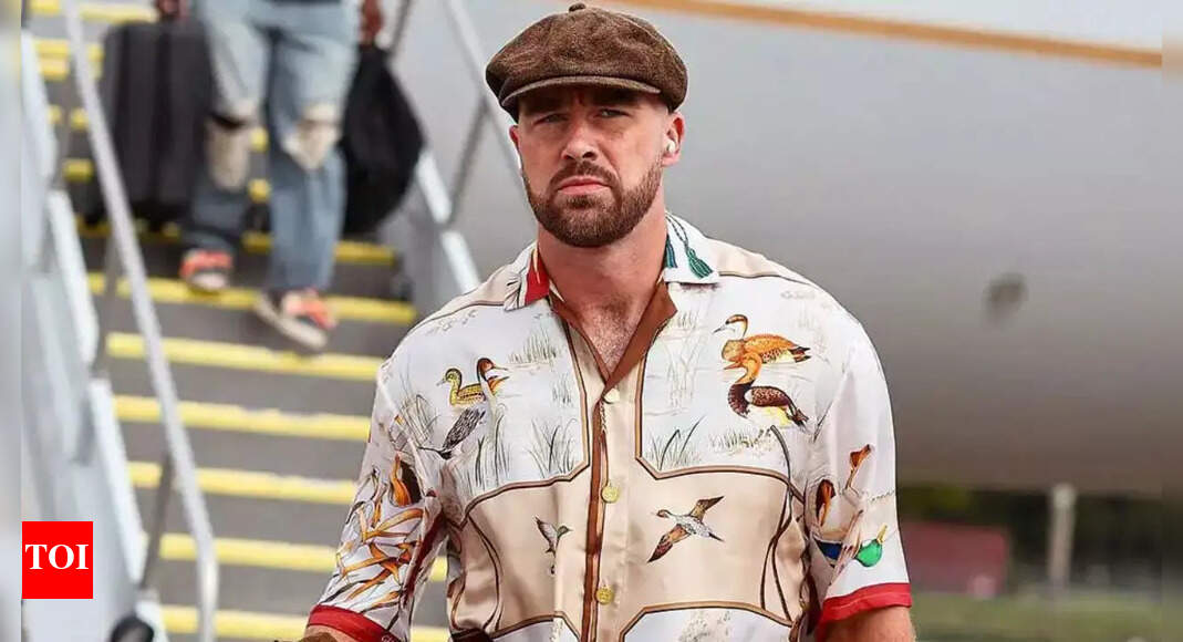 Travis Kelce’s “Wood”-inspired outfit pays playful tribute to Taylor Swift’s risqué new song from The Life of a Showgirl