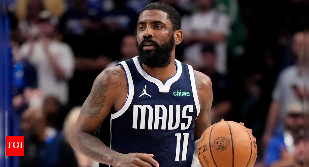 Kyrie Irving meets his biggest fan on courtside at Cooper Flagg’s Dallas Mavericks Preseason Debut