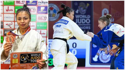 Judoka Linthoi Chanambam scripts history with India’s first-ever Junior World Championships medal