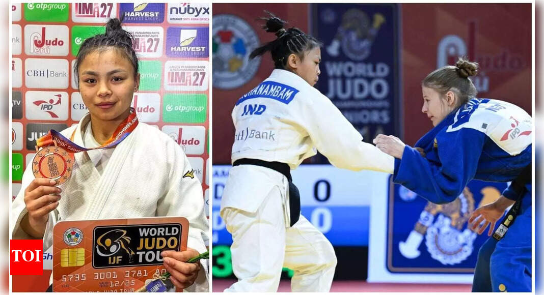 Judoka Linthoi scripts history with India’s first-ever Junior World C'ships medal