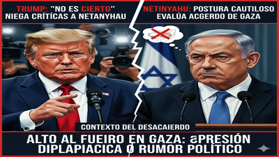 Trump niega haber reprendido a Netanyahu por su postura ante acuerdo de Gaza