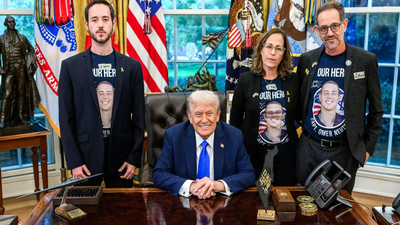 ANI file photo  ‘Hopeful’: Donald Trump meets family of hostage, slain IDF soldier amid Gaza peace talks; reaffirms commitment to their return