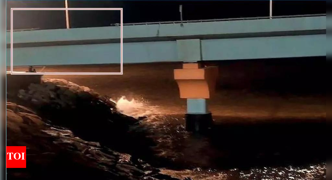 Car falls into sea, drunk driver safe