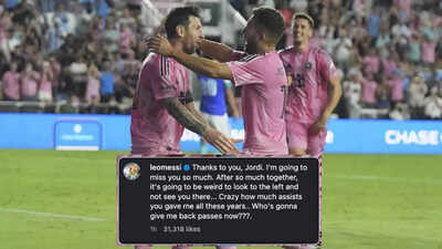 'Going to be weird': Lionel Messi with amusing comment on Jordi Alba's retirement