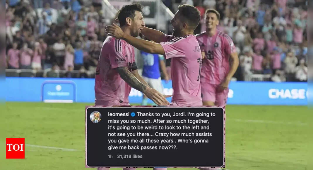 'Going to be weird': Messi with amusing comment on Alba's retirement