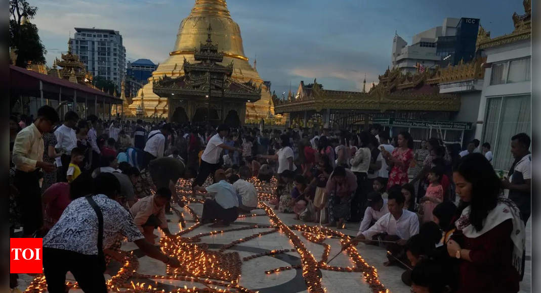 40 Killed, 80 injured in Myanmar: Paragliders drop bombs on Buddhist festival celebrations; children among dead 40 Killed, 80 injured in Myanmar: Paragliders drop bombs on Buddhist festival celebrations; children among dead
