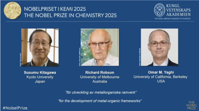 Nobel Prize 2025 winners in Chemistry announced: Know where they studied and what they won for