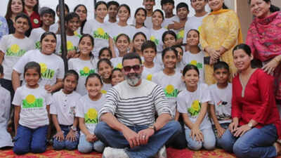 Bobby Deol celebrates his 30-year journey in Bollywood with underprivileged kids