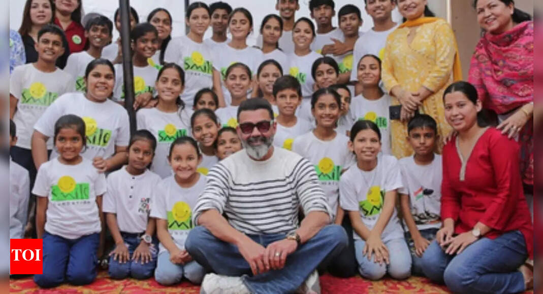 Bobby Deol celebrates his 30-year journey in Bollywood with underprivileged kids