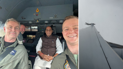 Australia visit: Rajnath Singh witnesses F-35 refuelling onboard Australian aircraft; holds key defence talks in Canberra