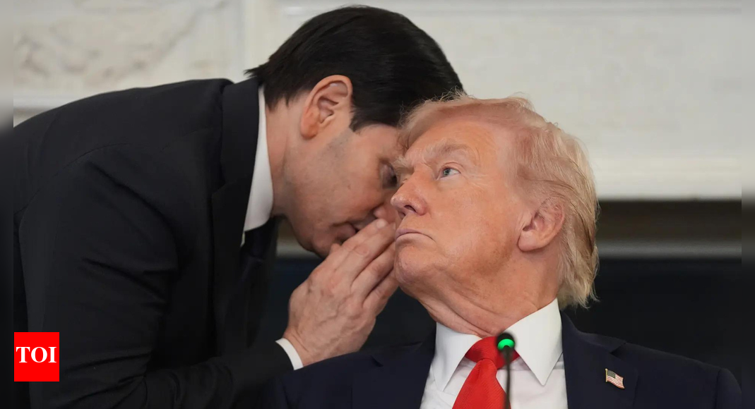 ‘Great day’: Rubio whispers, gives urgent note to Trump; moments before Gaza deal was announced