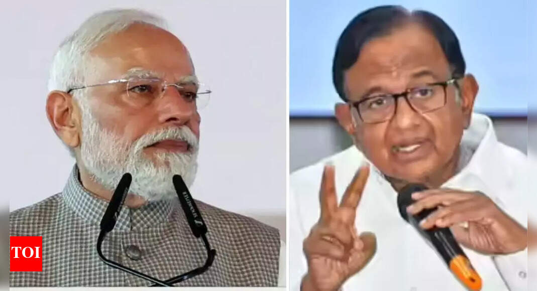 ‘Imagined words’: Chidambaram slams PM Modi’s remarks on 26/11 attacks; BJP hits back with jibe at Sonia Gandhi | India News – The Times of India